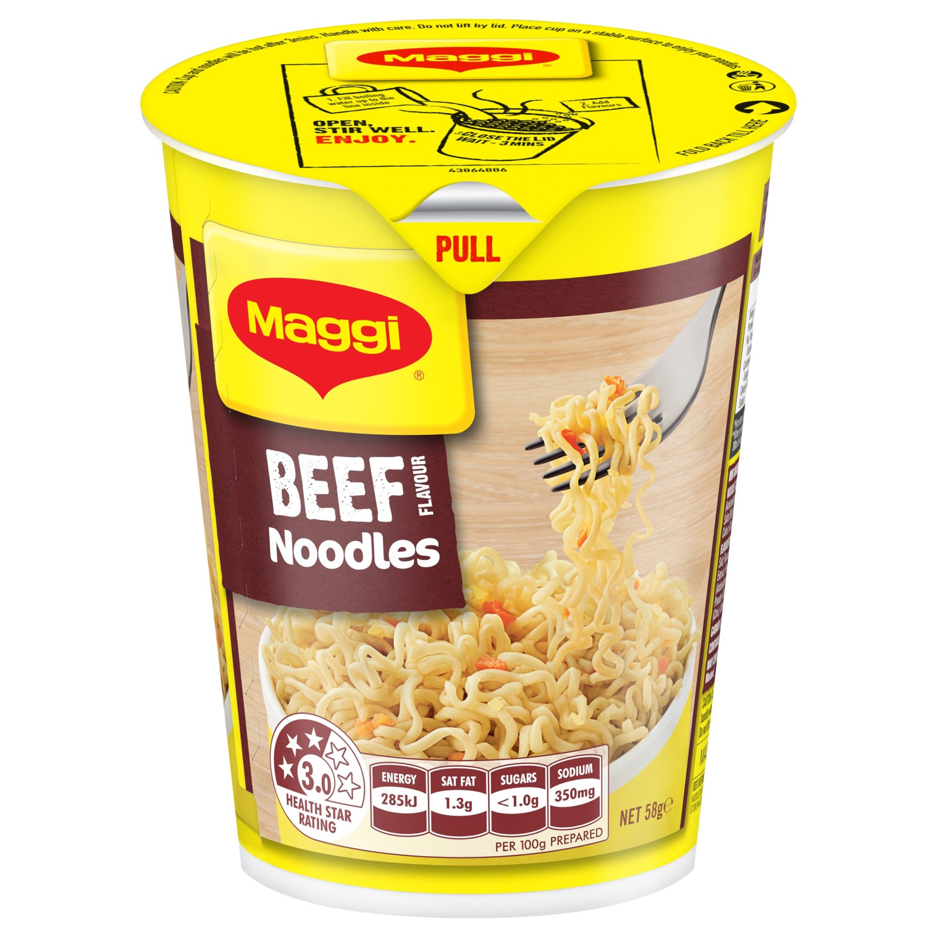 SOUPE MAG NOODLE CUP BOEUF 60G Super U Magéco